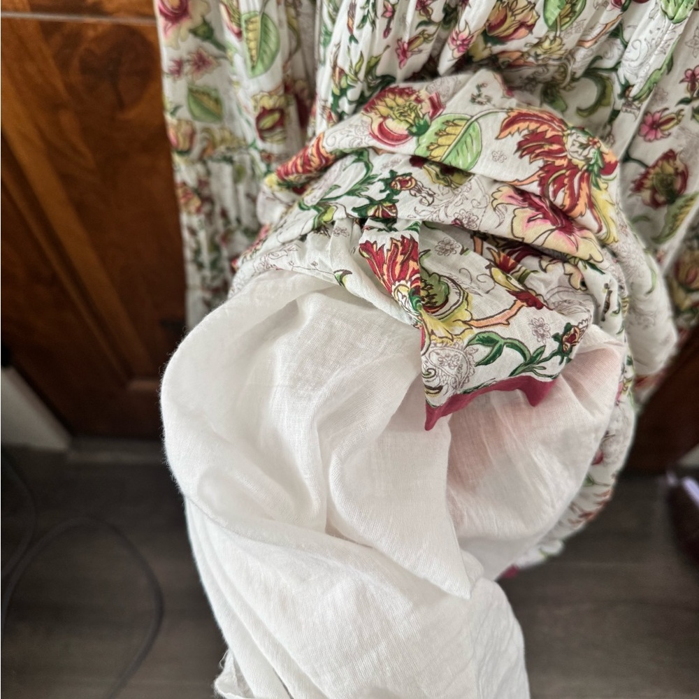 Beautiful Indian cotton gauze flowy dress Kara dress soft surroundings - Picture 11 of 12